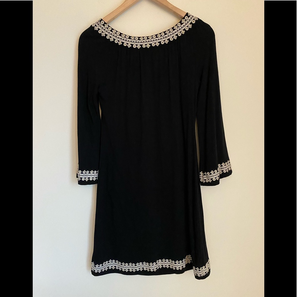 NWOT INC black embroidered gorgeous dress - Picture 2 of 6